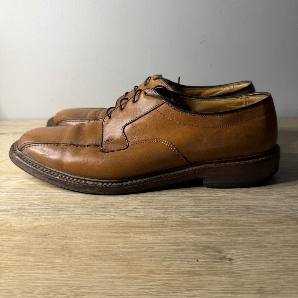 Allen Edmonds Hillcrest Brown Bicycle Toe Oxford Derby Dress Shoes Mens Size 11